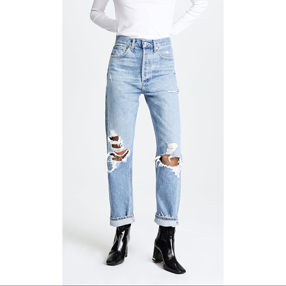 Agolde Light Blue Boyfriend Jeans
